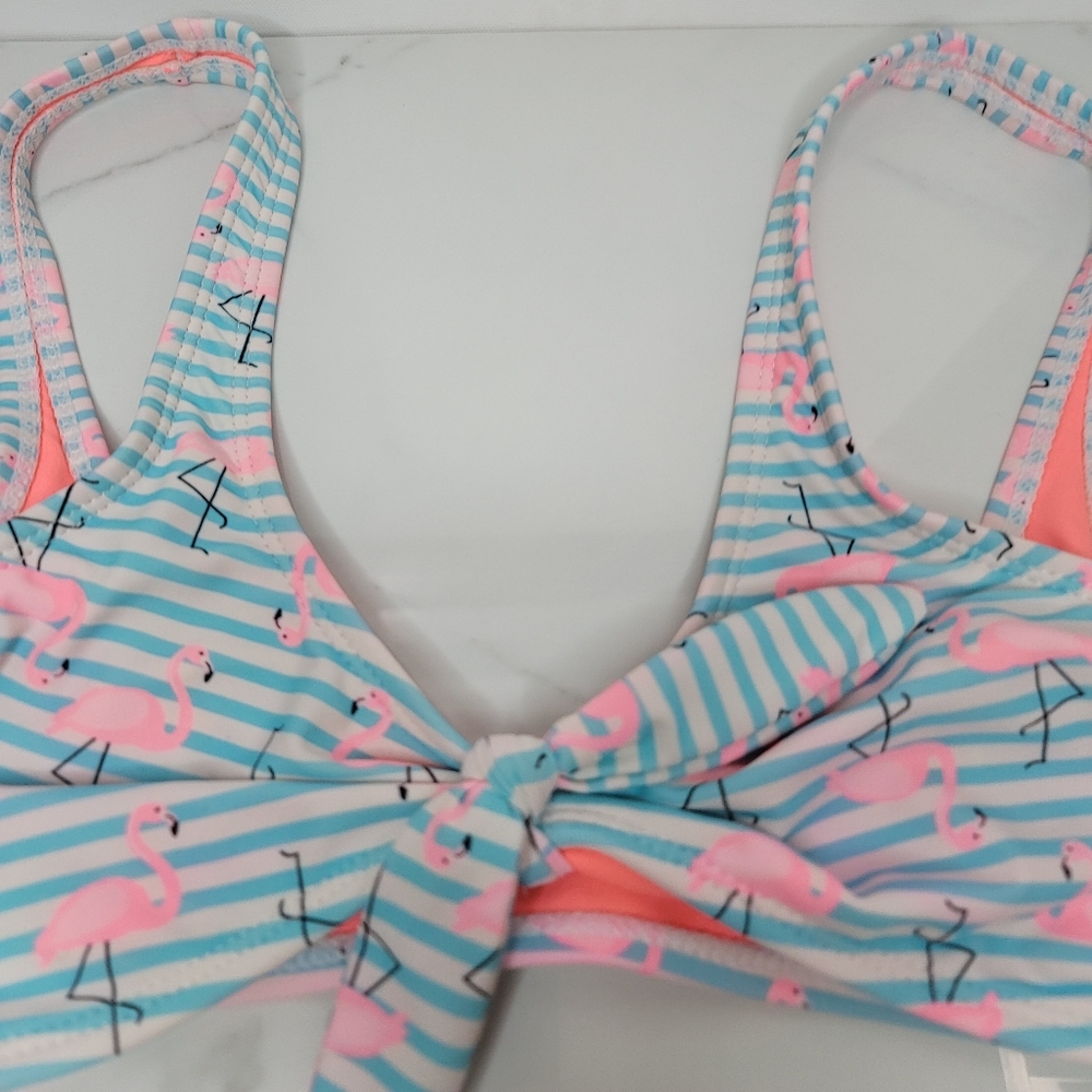 Flamingo Bikini Top | No Boundaries - Picture 2 of 4
